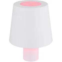 RGB LED Tischlampe Akku Flaschenleuchte Aufsatz Flaschenhals Dekolampe Touch, USB, weiß, 1W kaltweiß, DxH 10,5x14 cm