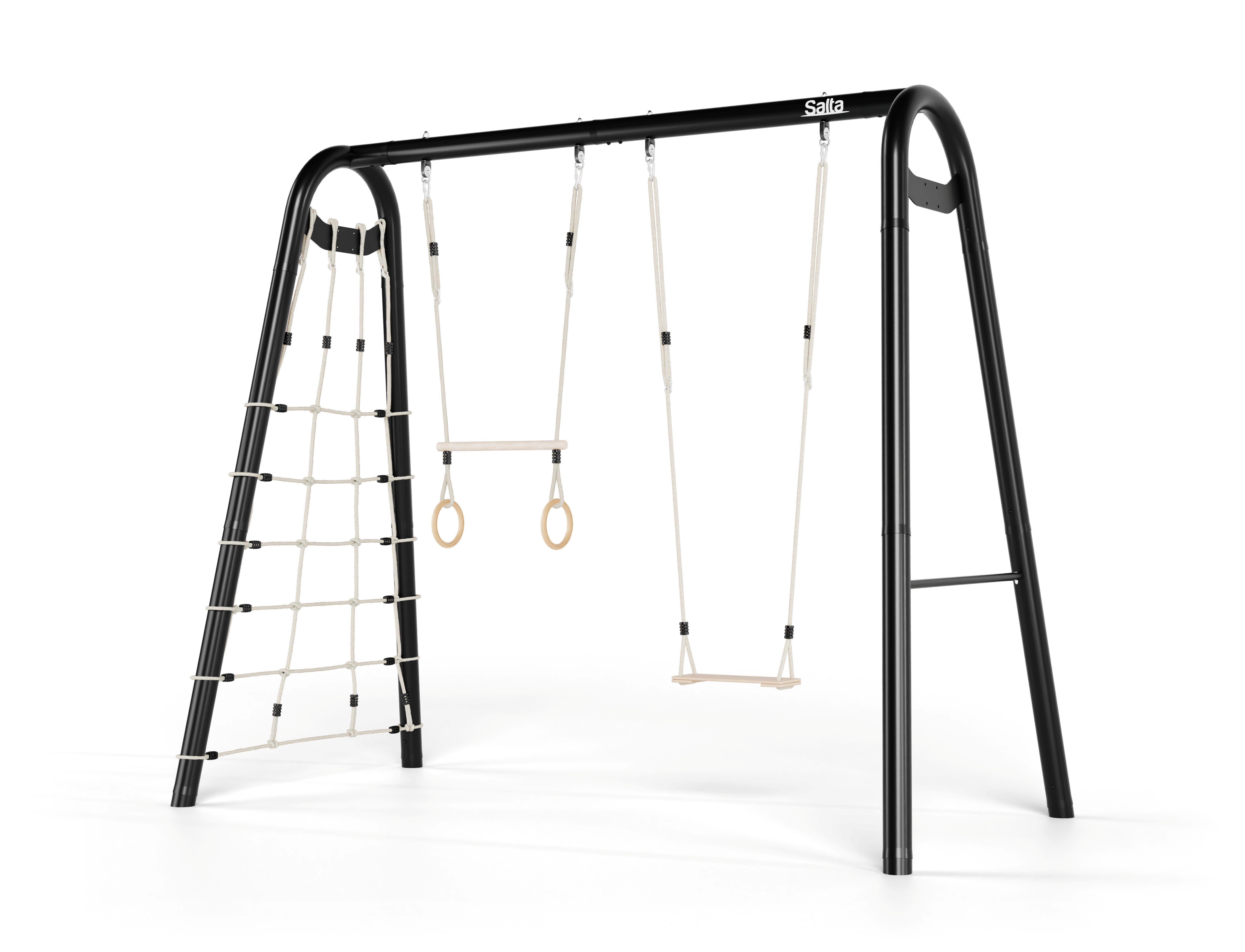 Salta - PlayFit Schaukel - L - Set 1 - Kletternetz, Schaukel, Trapez mit Ringen