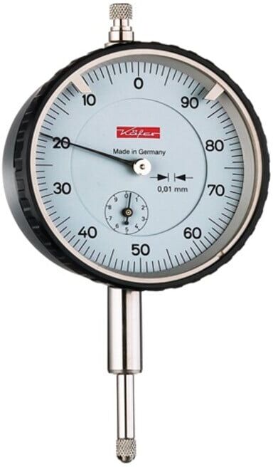 Comparateur M2T gauche 10 mm lecture 0,01 mm graduation cadran vers la gauche 10 ; Käfer (10225KAL)