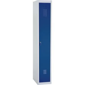 G-Office Spind WRC/1.1830, blau, 1 Abteil, mit Zylinderschloss, 30 x 180 cm