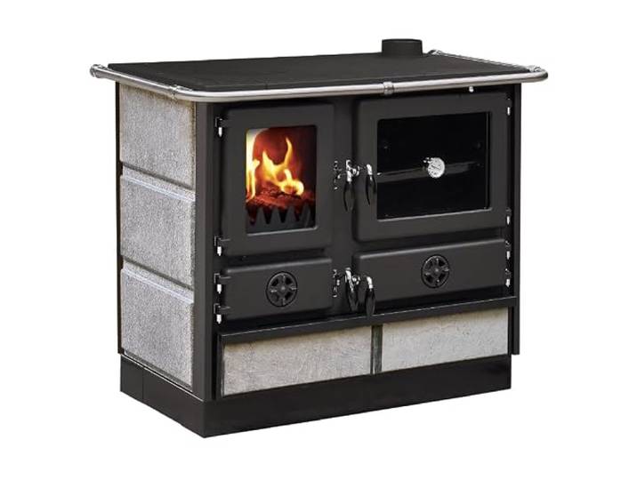 INTERSTOVES - Cuisinière à Bois Magnum MBS en Fonte Sortie côté Droit - Pierre Ollaire