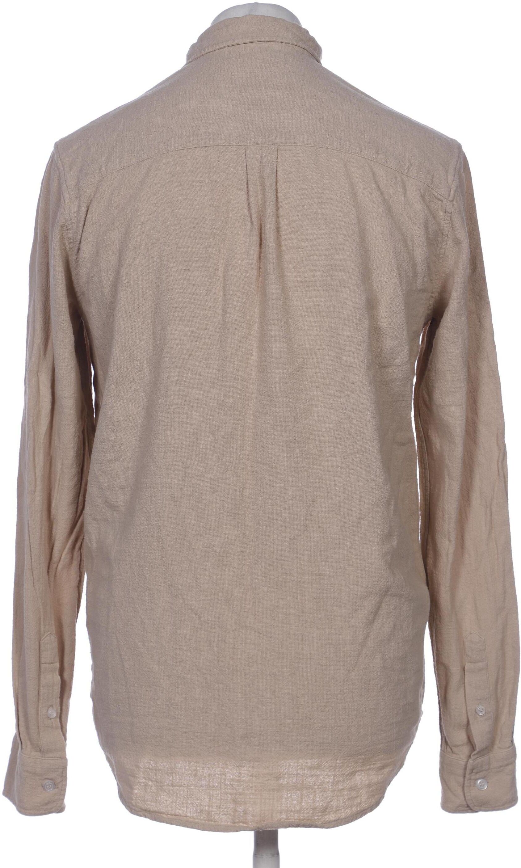 Kauf dich glucklich Herren Hemd, Beige, Gr. S, Baumwolle - Second Hand