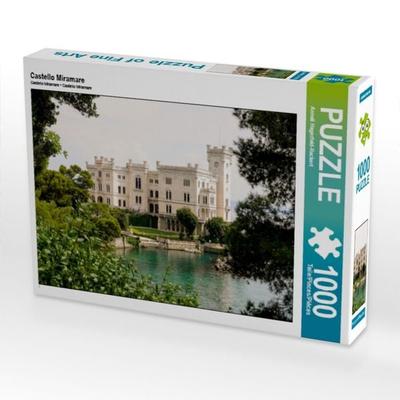 CALVENDO Puzzle Castello Miramare | 1000 Teile Lege-Größe 64x48cm Foto-Puzzle für glückliche Stunden