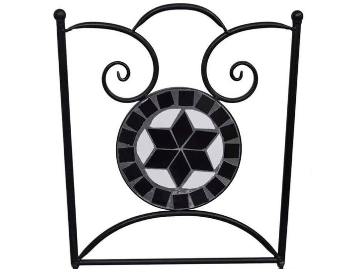 Promo été Chaises pliables de bistro - UU - [Lot de 2] - Contemporain - Céramique Noir et blanc - Size:37x41x89cm 2936248377