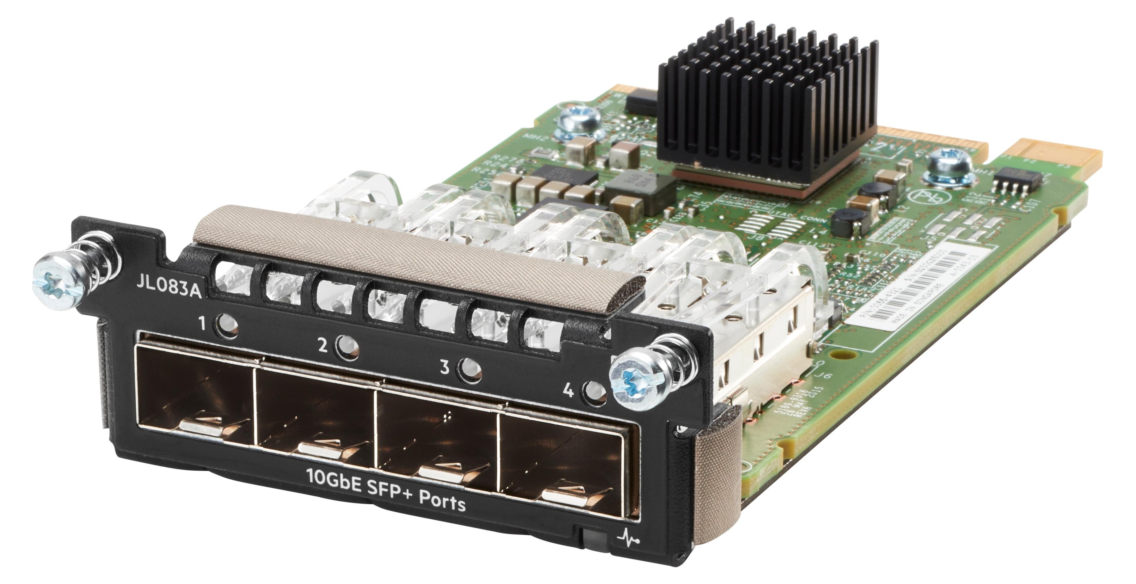 HPE Aruba Networking 3810M/2930M 4-port 100M/1G/10G SFP+ MACsec Module, SFP+, 10 Gbit/s, Aruba 3810M, 74,2 mm, 130,8 mm, 27,7 mm