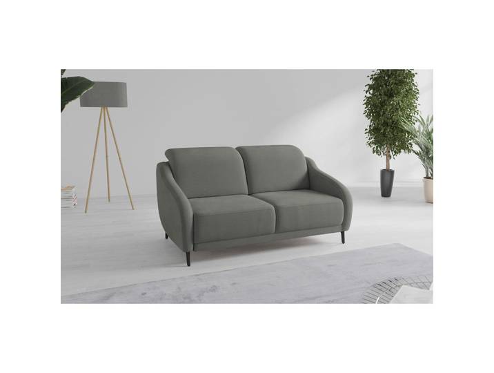 2,5-Sitzer, Schlamm, 172x93x104 cm, Textil, Rücken Echt & Armteil Links, Modern, sit&more