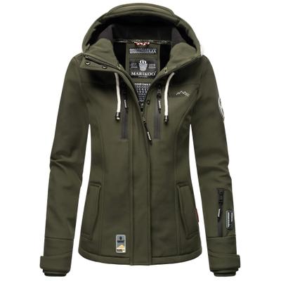 Softshelljacke MARIKOO "Kleine Zicke", Damen, Gr. L, grün, Obermaterial: 98% Polyester, 2% Elasthan, Innenseite: 100% Polyester, Jacken Softshelljacke, sportliche Funktionsjacke