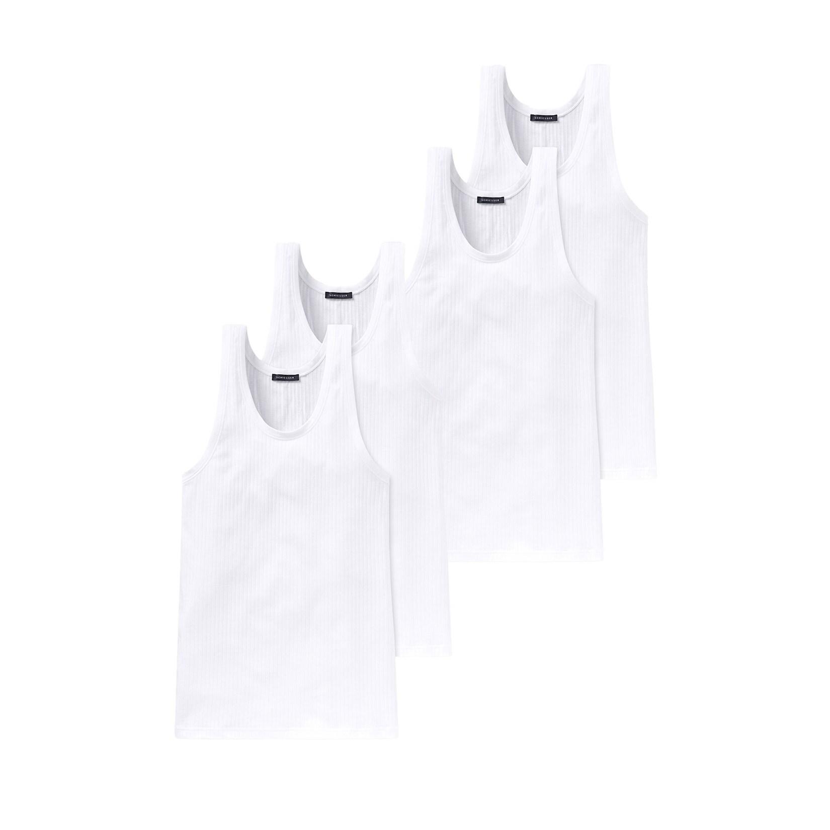 Schiesser Herren Unterhemd Authentic 4er Pack