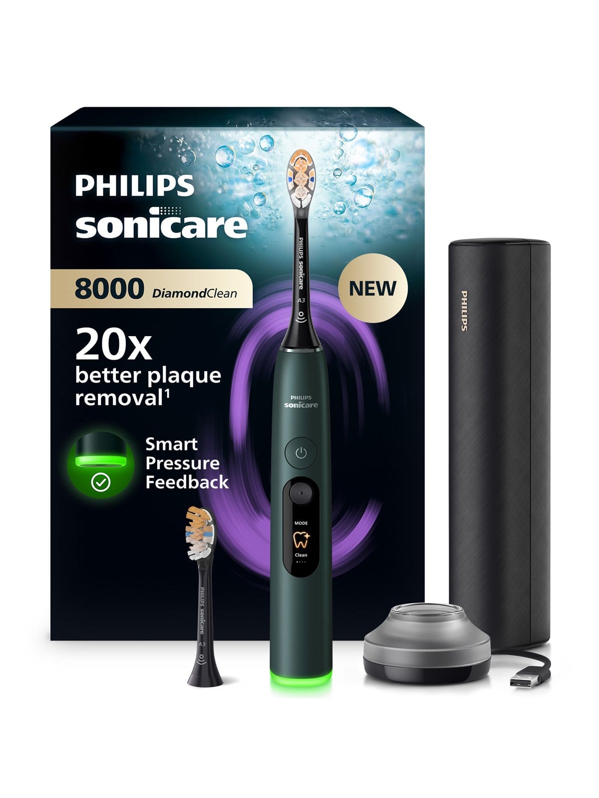 Philips Elektrische Zahnbürste Sonicare DiamondClean 8000 HX8312/14