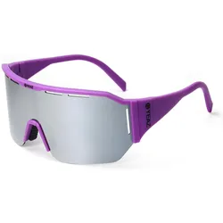 Yeaz, Damen, Sportbrille, SUNVIBE Sport goggles matt purple / mirror silver (Lila, Silber), Violett