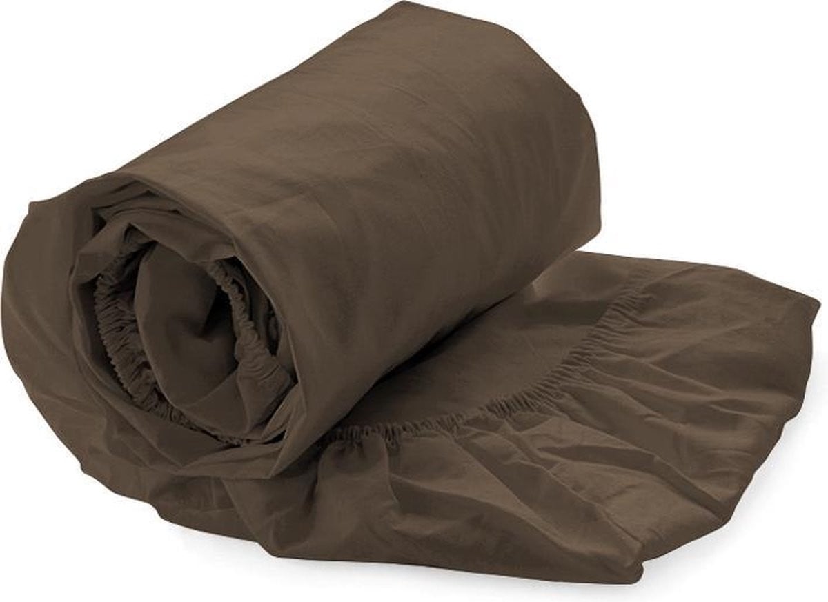 Heckettlane Perkal HSL 160/200+35 cm voor volwassenen, Chocoladebruin