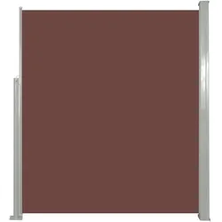 Helloshop26 - Ausziehbare Seitenmarkise/Sichtschutz für Terrasse Garten Balkon 160 x 500 cm braun 02_0007096