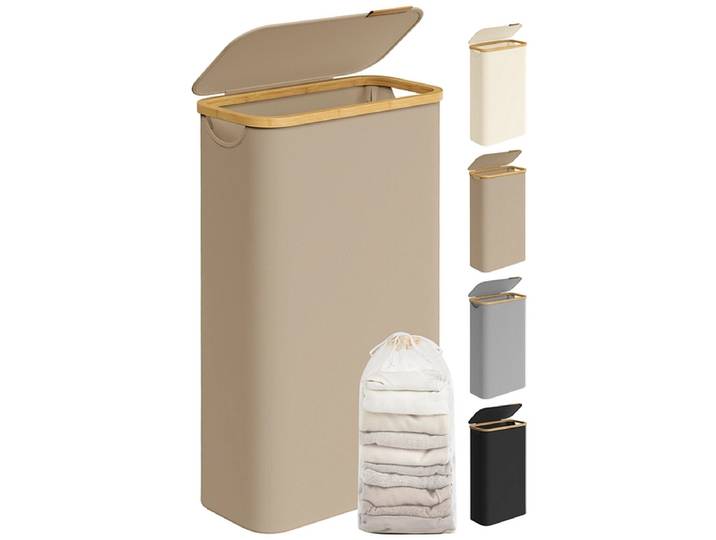 SONGMICS Wäschekorb braun