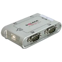 Delock USB 2.0 zu 4 x Seriell Adapter