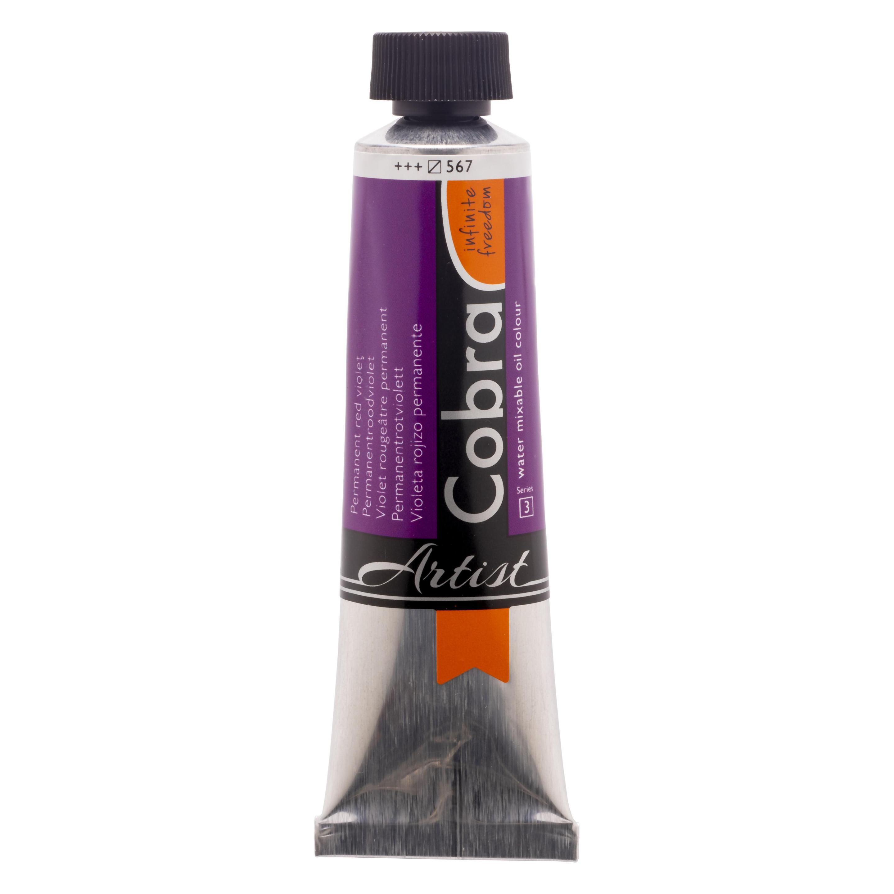 Talens Oelfarbe Cobra wasservermalbar Permanentrotviolett 567 (40 ml) (21055670)