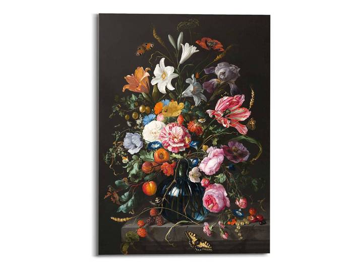 Tableau déco Nature morte avec fleurs Impression sur plexiglas Multicolore 50 x 70 x 2cm
