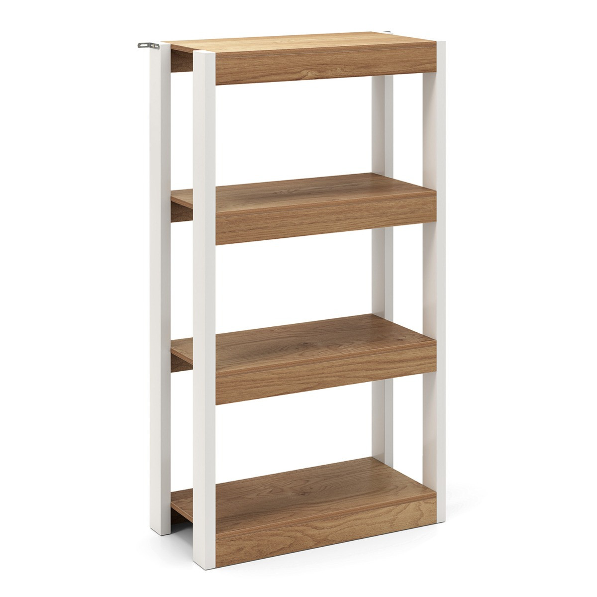 Costway Houten Boekenkast met Open Planken voor de Woonkamer, Slaapkamer of Thuiswerkplek
