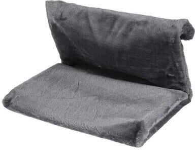 Inspired Finds CozyPerch Radiator Cat Hammock Bed With Metal Frame & Plush Fleece Basket grey