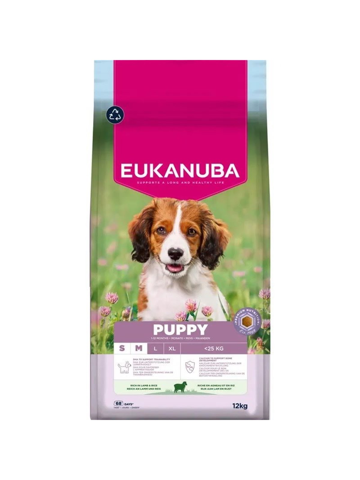 Eukanuba Premium Nutrition Puppy Small & Medium Breed Lamb and rice - Trockenfutter für Hunde - 12kg