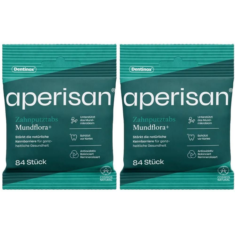 Aperisan Zahnputztabs Mundflora+ x2 2x84 St Kautabletten