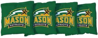 Skip's Garage George Mason University Patriots Green Cornhole Bags