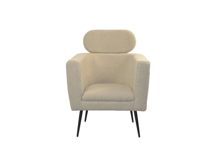 Mid.you Sessel, Beige, Metall, Uni, 67x72x95-103 cm, gepolsterte Armlehnen, Wohnzimmer, Sessel, Sonstige Sessel