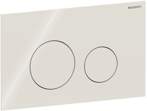 Geberit Sigma40 Betätigungsplatte 115628JL1 Round, sandgrau, für 2-Mengen-Spülung
