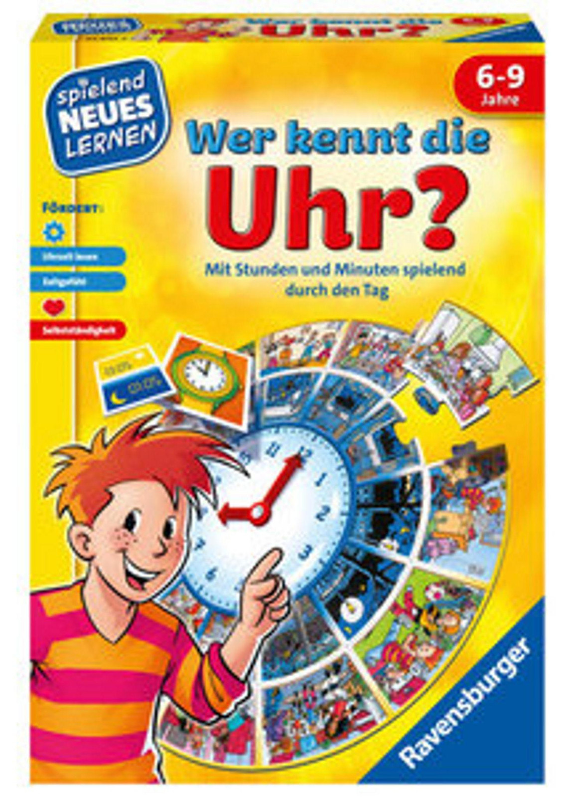Ravensburger Leerzaam spel Nieuw leren met spel Horloge-leerspel Wie kent de klok?