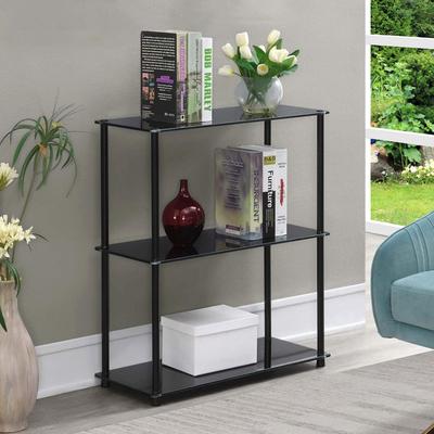 Convenience Concepts Designs2Go Classic Glass 3 Tier Bookshelf
