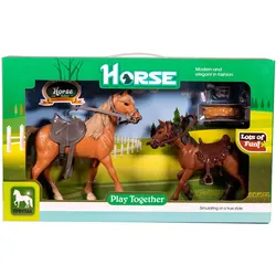 Horse Paard met Veulen