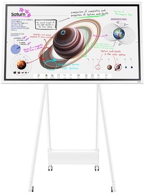 Samsung Flip Pro WM55B Flipchart 138,7 cm 55 Zoll inklusive STN-WM55R Standfuß mit Rollen LH55WMBWBGCXEN+STN-WM55RX