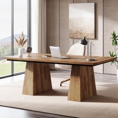 YUZHOU 63 Inches Office Desk, Executive Desk for Home Office