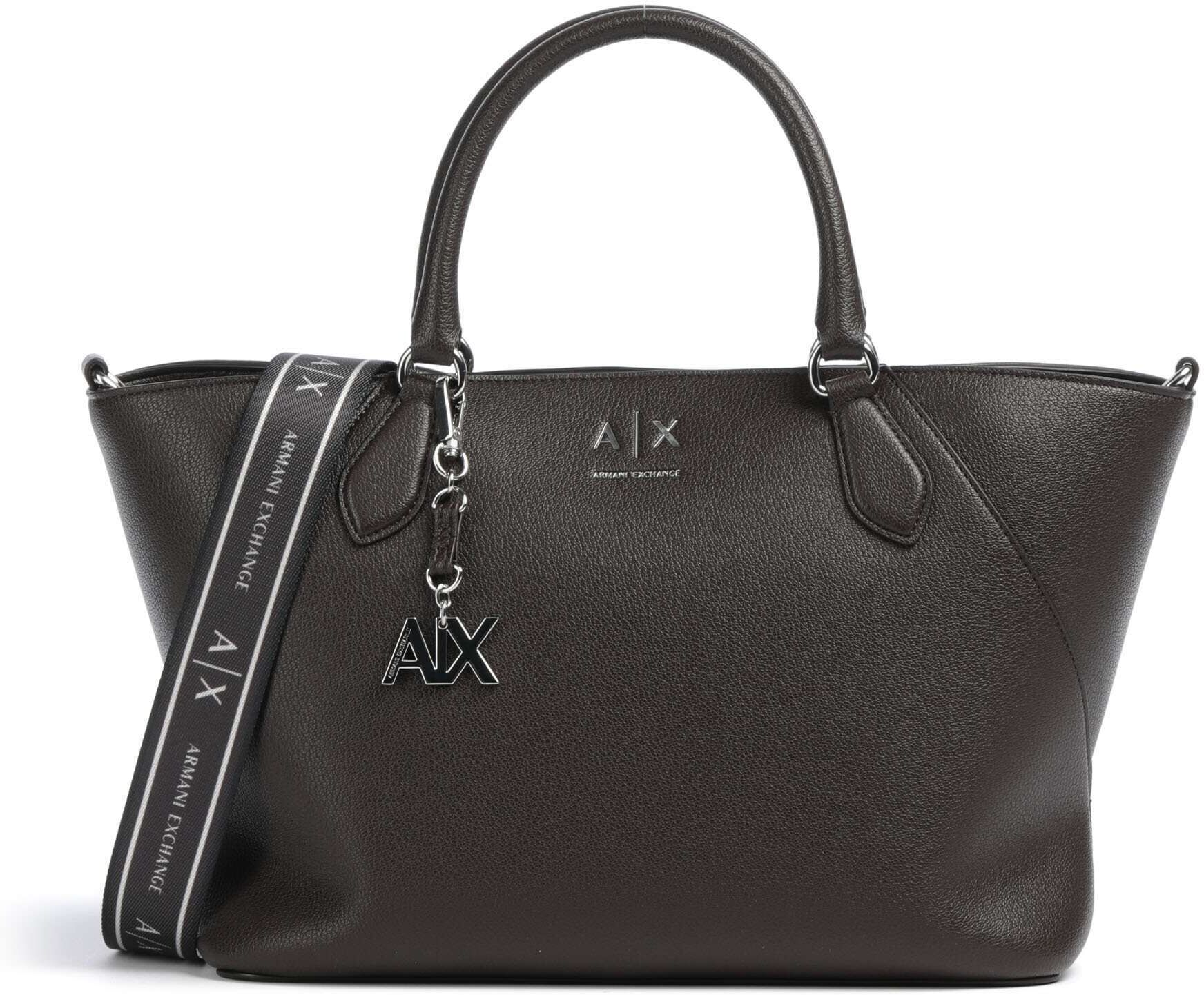 Armani Exchange Isabel M Handtasche aus Leder, braun
