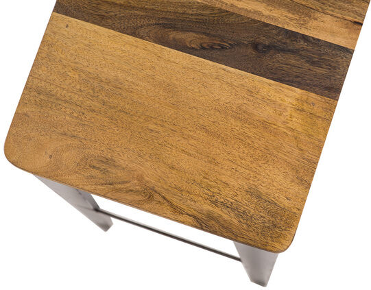 Miliboo Industrieller Barhocker MADISON Stahl und Holz 75 cm
