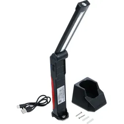 BGS Akku-Knicklampe | COB-LED | 6,5 W | mit Ladestation