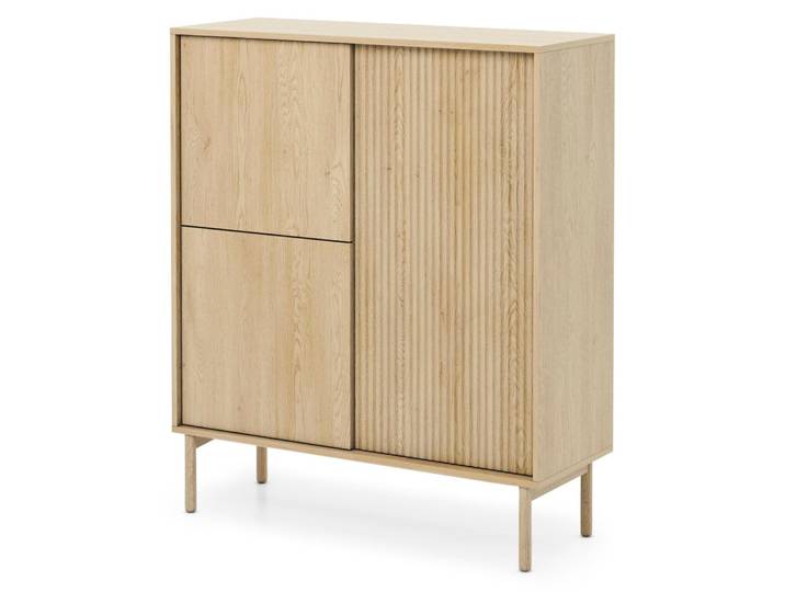 Selsey Tavo - Buffet haut 3 portes\, chêne Cremona\, 103 cm