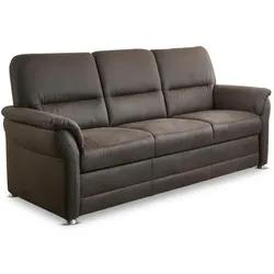 ComfortPlan Sofa Premium Mikrofaser Grau Anthrazit 3-Sitzer