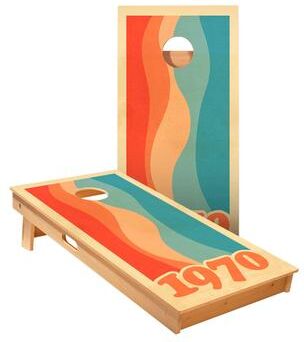 Skip's Garage 1970 Graphic Cornhole Boards