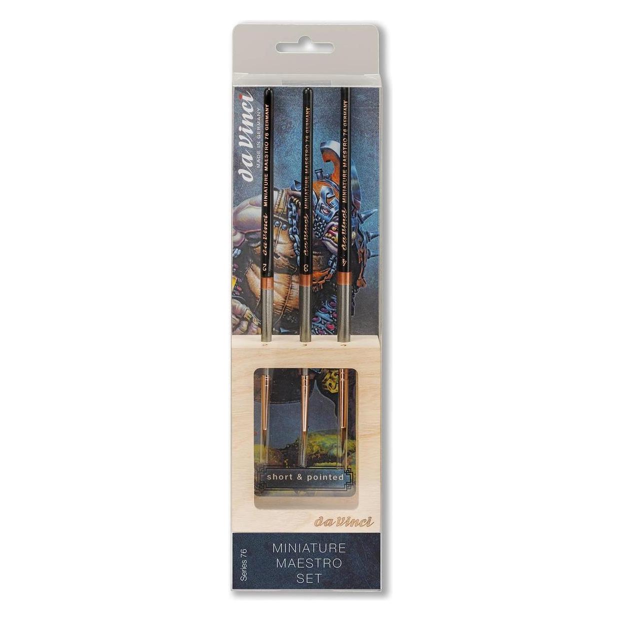 da Vinci Pinselset Miniature Holzgestelle (4066-76)