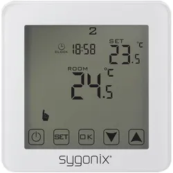 Sygonix Raumthermostat Touch 2, Thermostat, Weiss