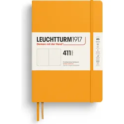 Leuchtturm 1917 Notizbuch A5, gepunktet, Hardcover, 411 Seiten, orange