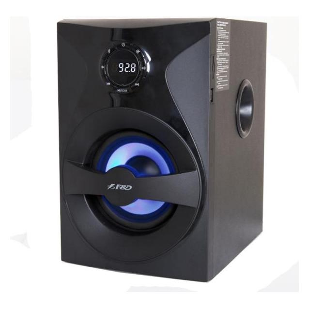 Fenda Multimedia Bluetooth Speakers F&D F380X (2.1 Channel Surround, 54W, 110Hz-20KHz, Subwoofer: 30 (F380X)