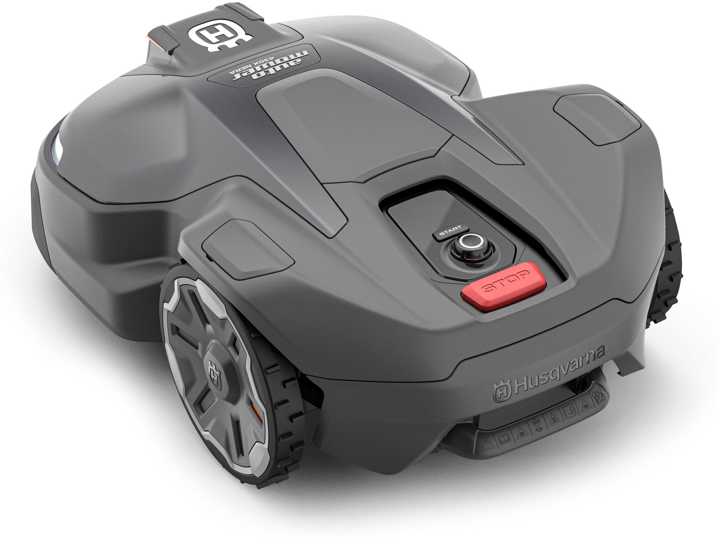 Rasenmähroboter HUSQVARNA "Automower 430X NERA, 3200 m²", grau (anthrazit), B:54cm H:28cm T:75cm, Rasenmähroboter, Rasenmähroboter, Automatischer Rasenmäher mit LED Scheinwerfern anthrazit Einheitsgröße