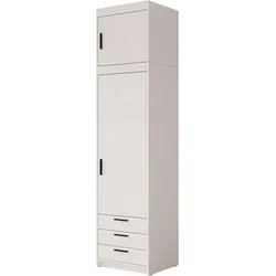 KLEIDERSCHRANK Elena 1D3S + Schrankaufsatz