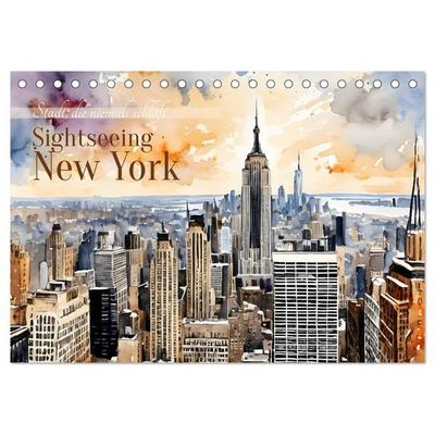 Sightseeing New York (Tischkalender 2026 DIN A5 quer), CALVENDO Monatskalender