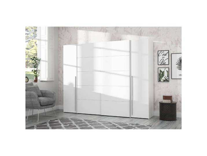 Kombischrank Westcoast 270 x 210 x 61cm Weiß/Weiß
