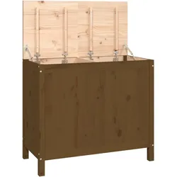 Helloshop26 - Wäschekasten honigbraun 88,5 x 44 x 76 cm massives Kiefernholz 02_0006185