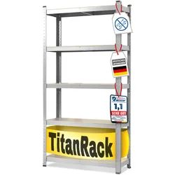 karatcommercial Schwerlastregal Grizzly   Verzinkt   Höhe: 220 cm   Breite: 90 cm