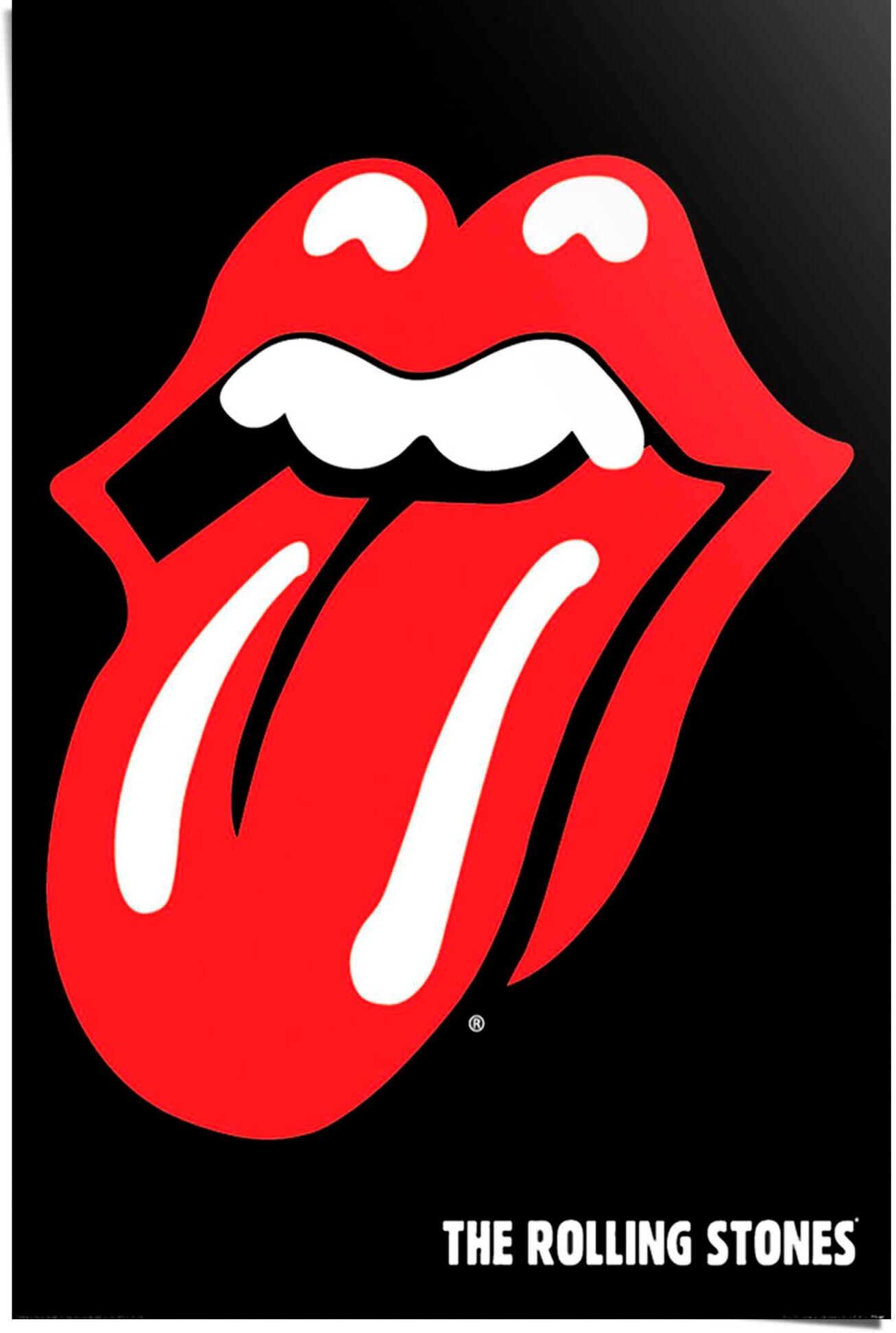 Reinders! Poster REINDERS "Rolling Stones", schwarz (farbe bild(er): schwarz), B:61cm H:91,5cm T:0,1cm, Papier, Bilder, Poster