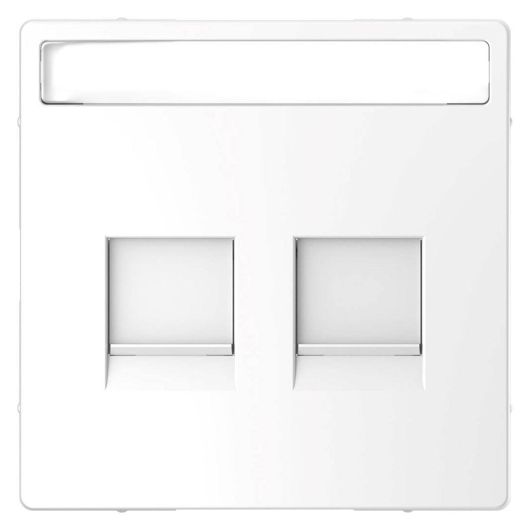 Merten Zentralplatte für Modular Jack 2fach mit MEG4564-6035 (MEG4564-6035)